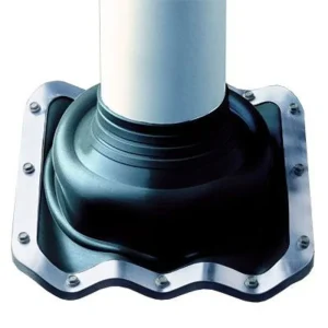 DEKTITE Black Ezi-Seal EPDM Pipe Flashing for Metal Roofs