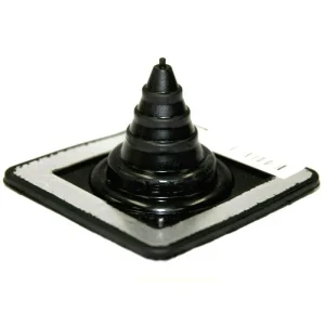 DEKTITE Solar Black EPDM Pipe Flashing for Metal Roofs External Pipe Dimensions