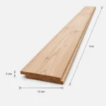 4m Australian Larch Wood Cladding 140mm x 20mm Shiplap - Image 3