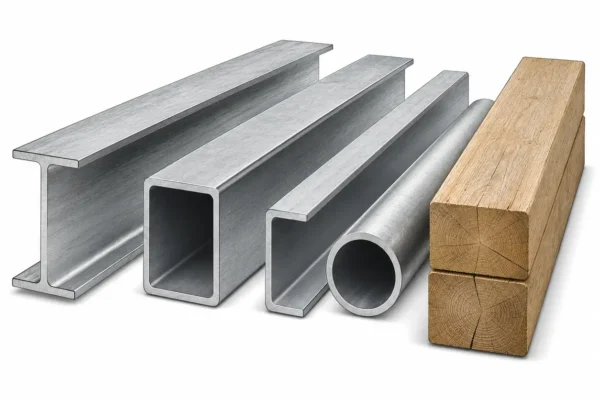 Construction steel and timber