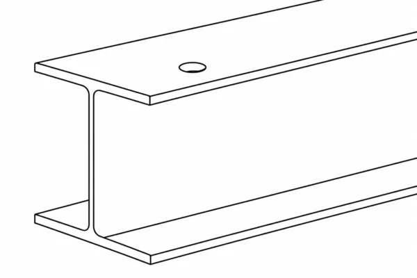 Hole Drilled in Flange
