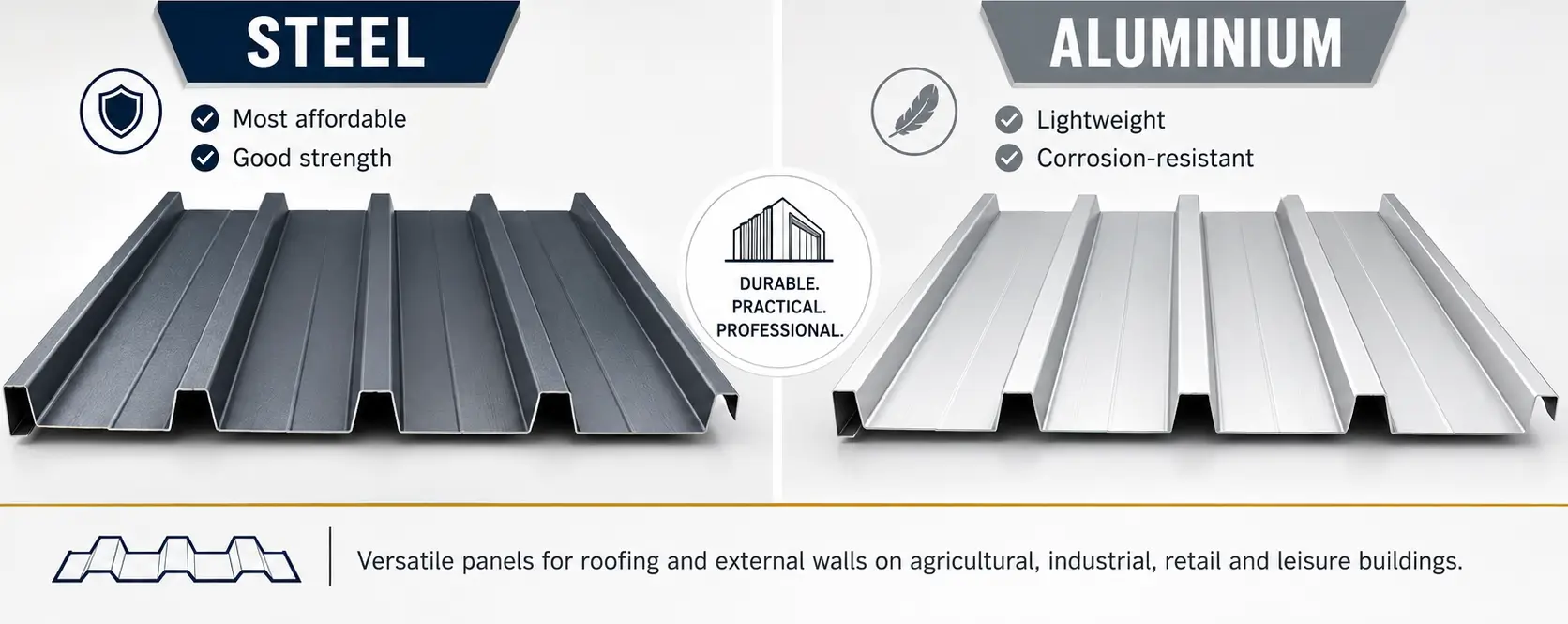 Metal and Aluminium cladding sheets