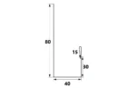 FL13 J - Channel Standard 2m RAL 7016 Grey - Image 2