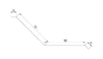 FL6 Wall Abutment Standard 2m Black - Image 2