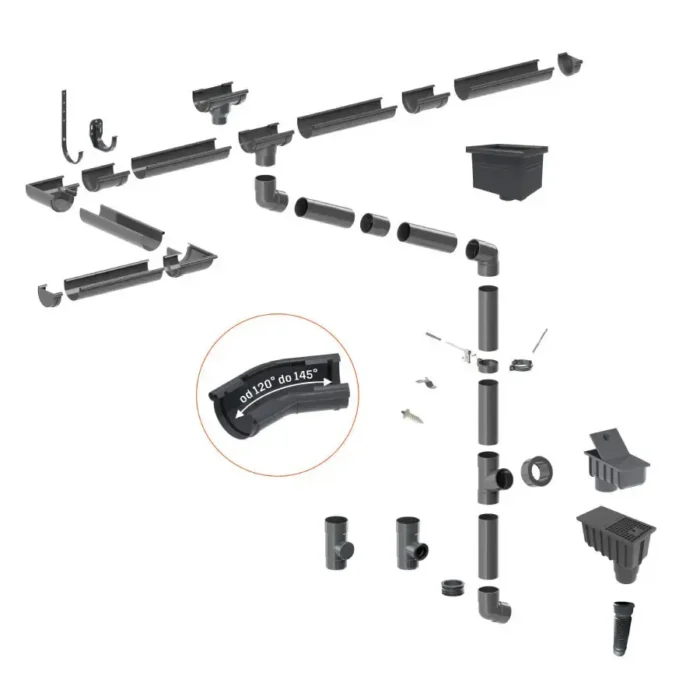 PVC 90° External Corner - Ø100, RAL - Image 2