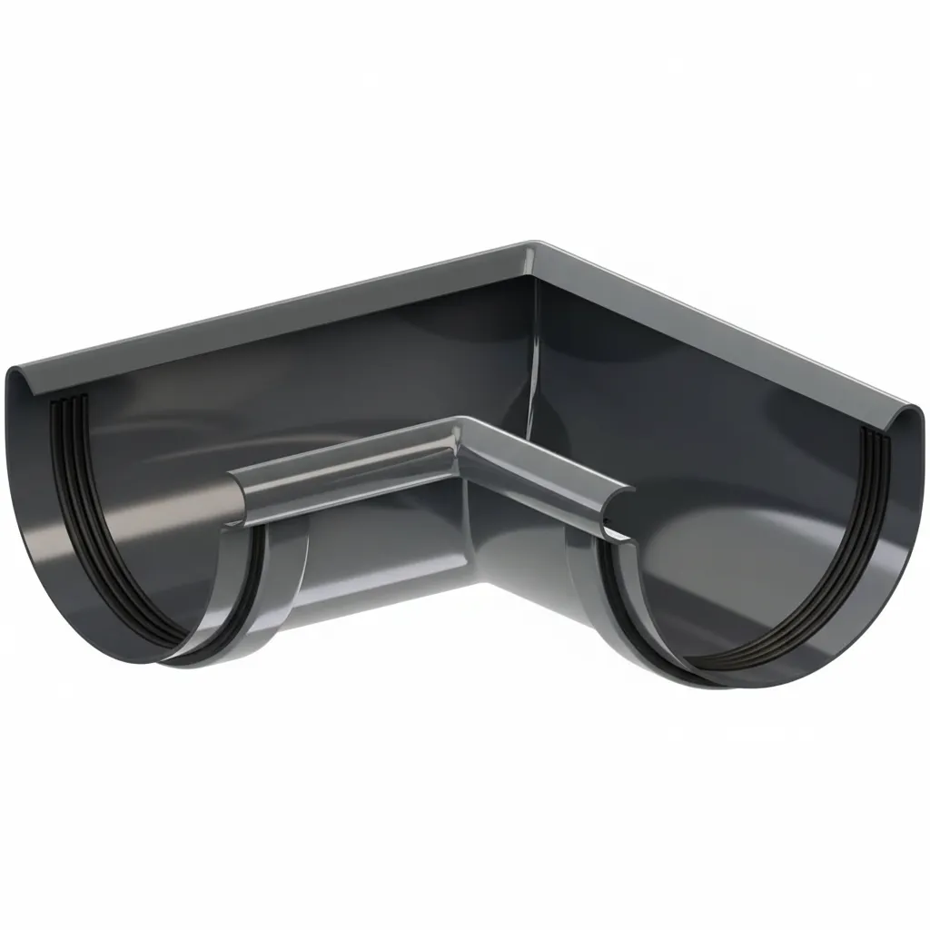 PVC 90° Internal Corner - Ø75, RAL PVC 90° Internal Corner - Ø75, RAL Colours - Image 1