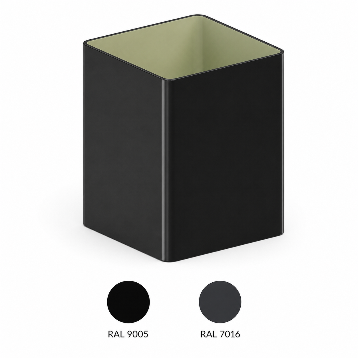 PVC Square downpipe – Ø80, RAL 3m
