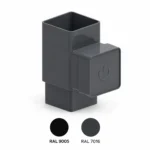 PVC Square Vertical Inspection Access - Ø80, RAL