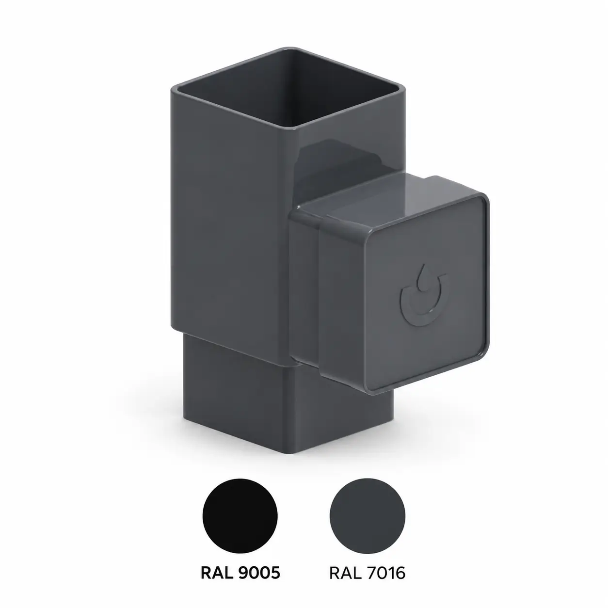 PVC Square Vertical Inspection Access – Ø80, RAL