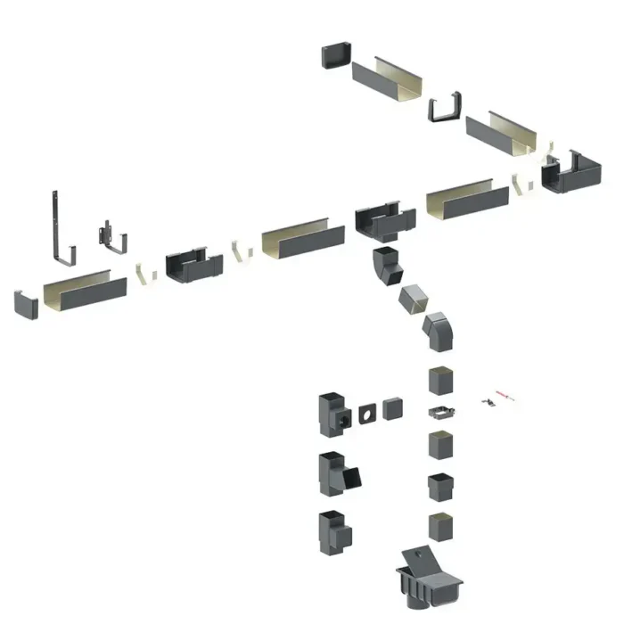PVC Square Vertical Inspection Access - Ø80, RAL - Image 3
