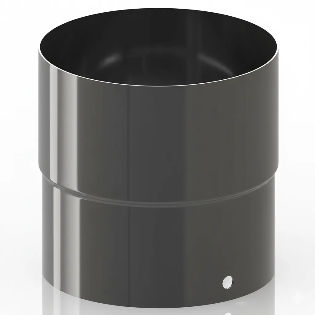 Steel Downpipe Connector - Ø100, RAL Steel Downpipe Connector - Ø100, RAL - Image 1