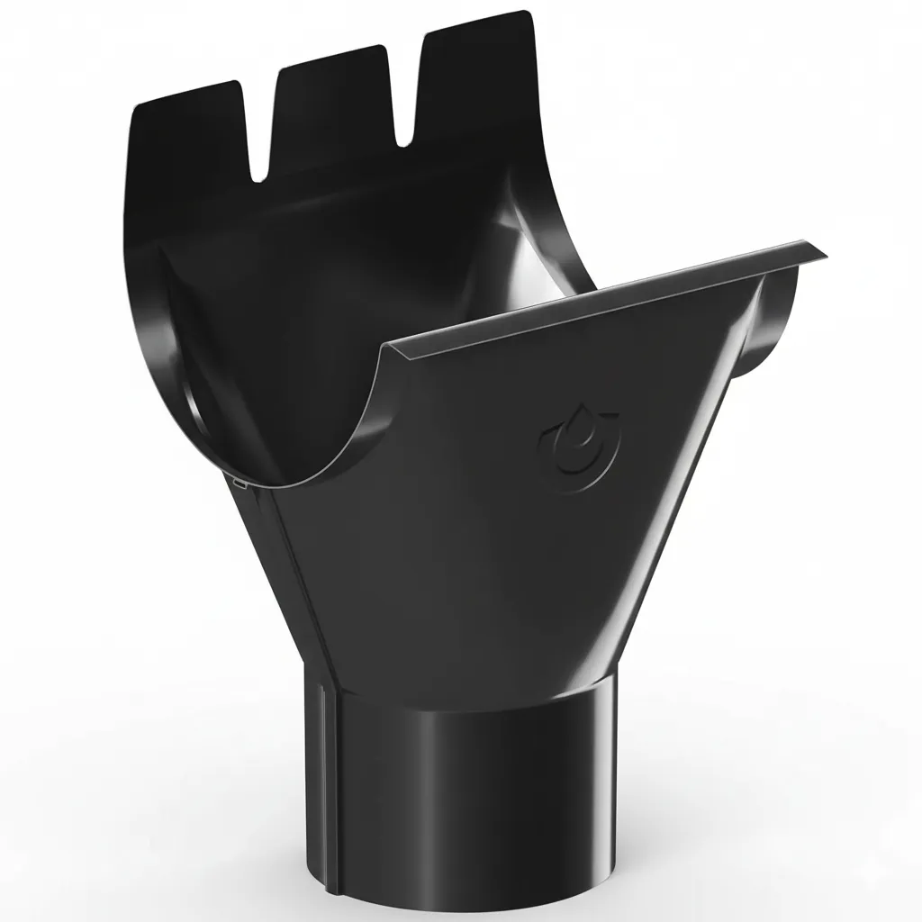 Steel Gutter Funnel - Ø130/90, RAL Steel Gutter Funnel - Ø130/90, RAL - Image 1