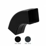 Steel Square Elbow - Ø80, RAL