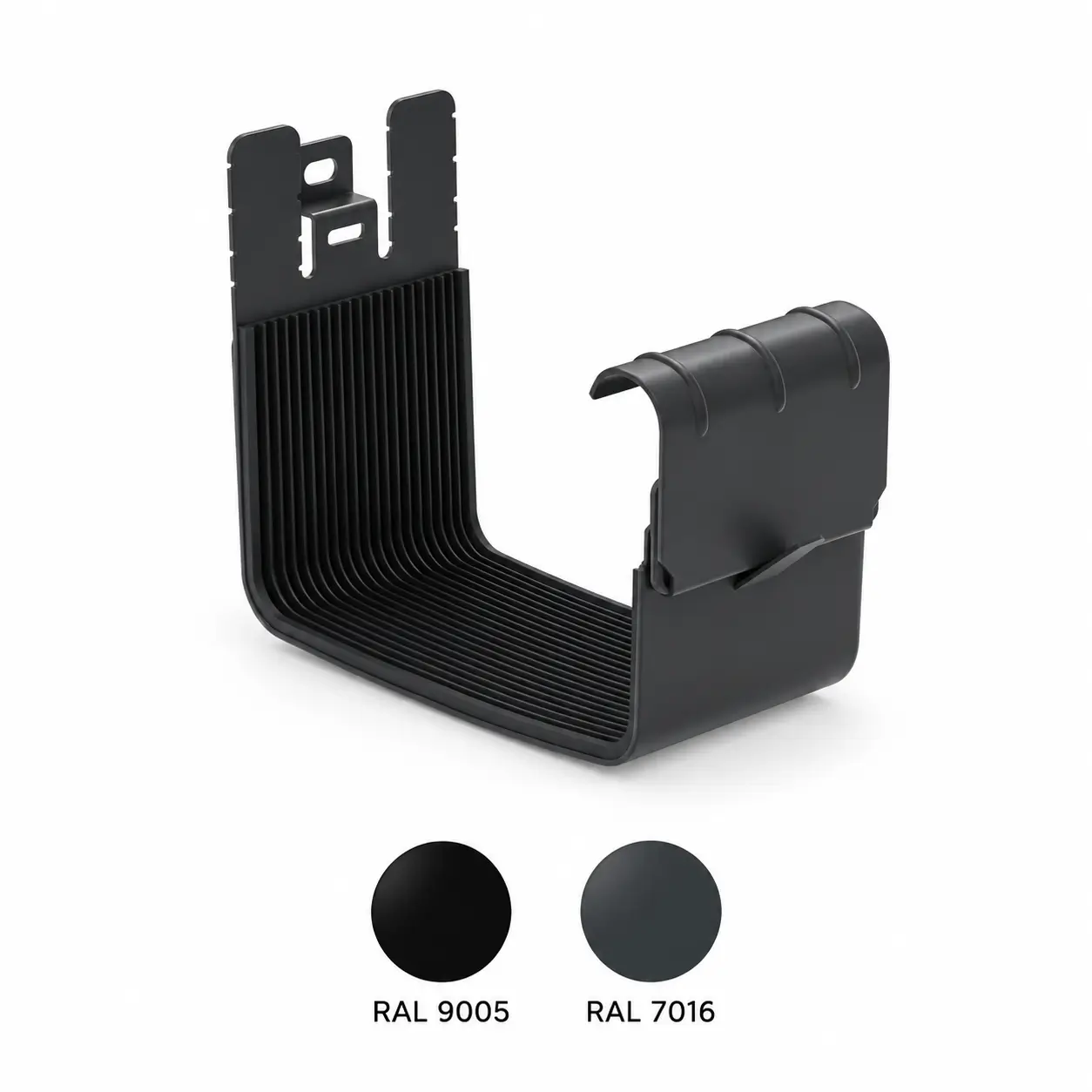 Steel Square Gutter Connector - Ø135, RAL Steel Square Gutter Connector - Ø135, RAL - Image 1