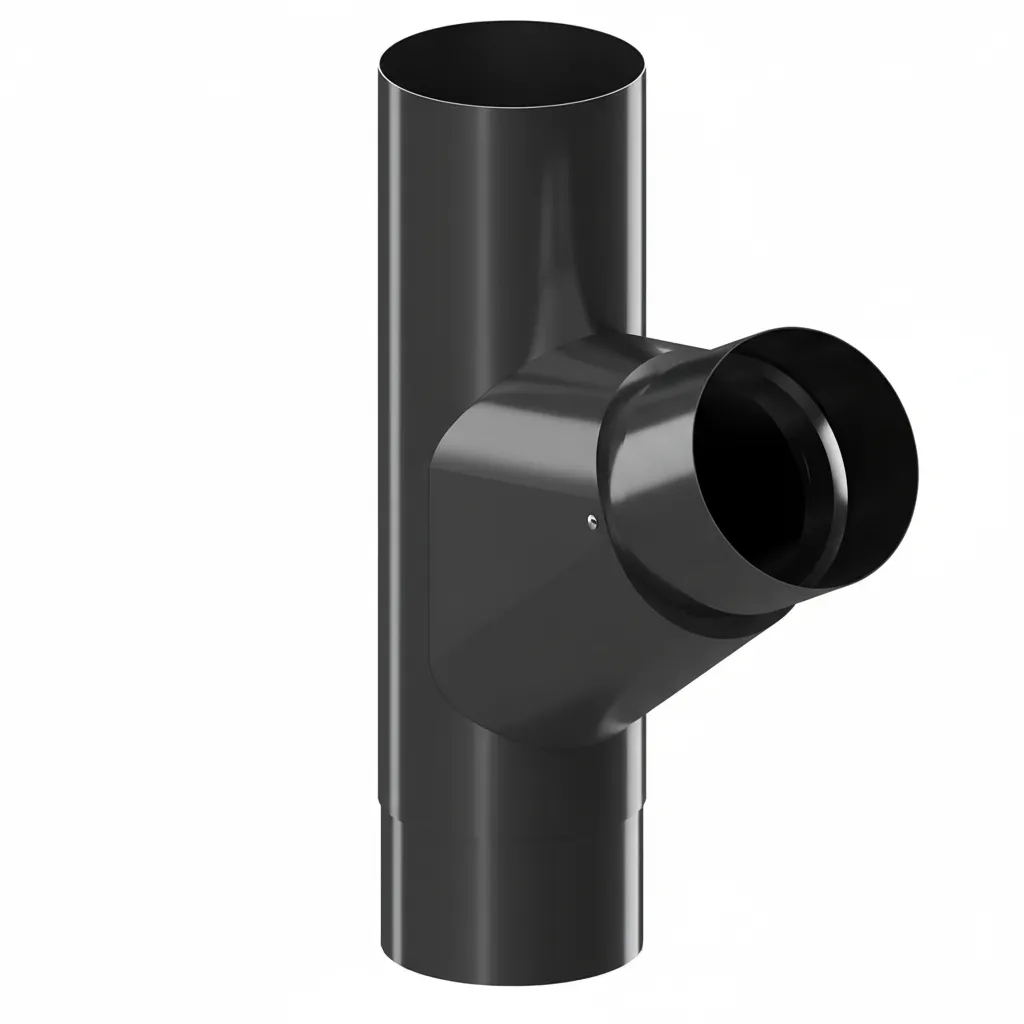 Steel Y-Branch - Ø90, RAL Steel Y-Branch - Ø90, RAL - Image 1